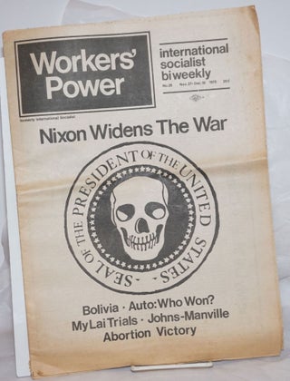 Cat.No: 257807 Workers' Power, No. 26, Nov 27-Dec 10, 1972 International Socialist...