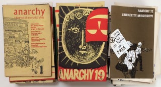 Cat.No: 257872 Anarchy: a journal of anarchist ideas. [63 issues from the first series