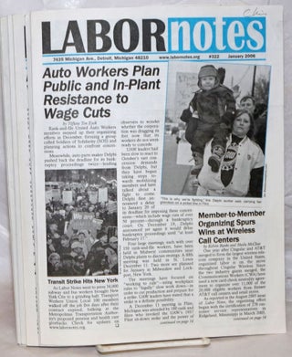 Cat.No: 257882 Labor Notes [8 issues]. Kim Moody, director