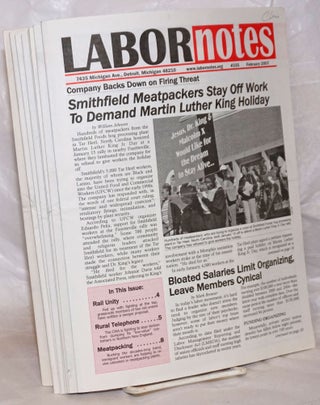 Cat.No: 257883 Labor Notes [12 issues]. Jane Slaughter