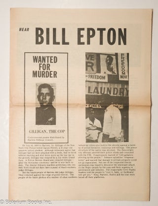 Cat.No: 257979 Hear Bill Epton. Bill Epton, Progressive Labor Movement, later Party