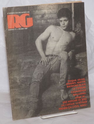 Cat.No: 258093 Le magazine RG: le mensuel gai Québécois; numéro 77, Février 1989:...