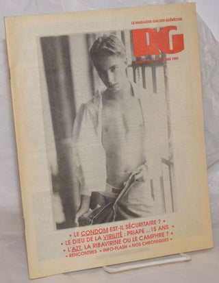 Cat.No: 258094 Le magazine RG [Revue Gai]: le mensuel gai Québécois; #85, Octobre 1989:...