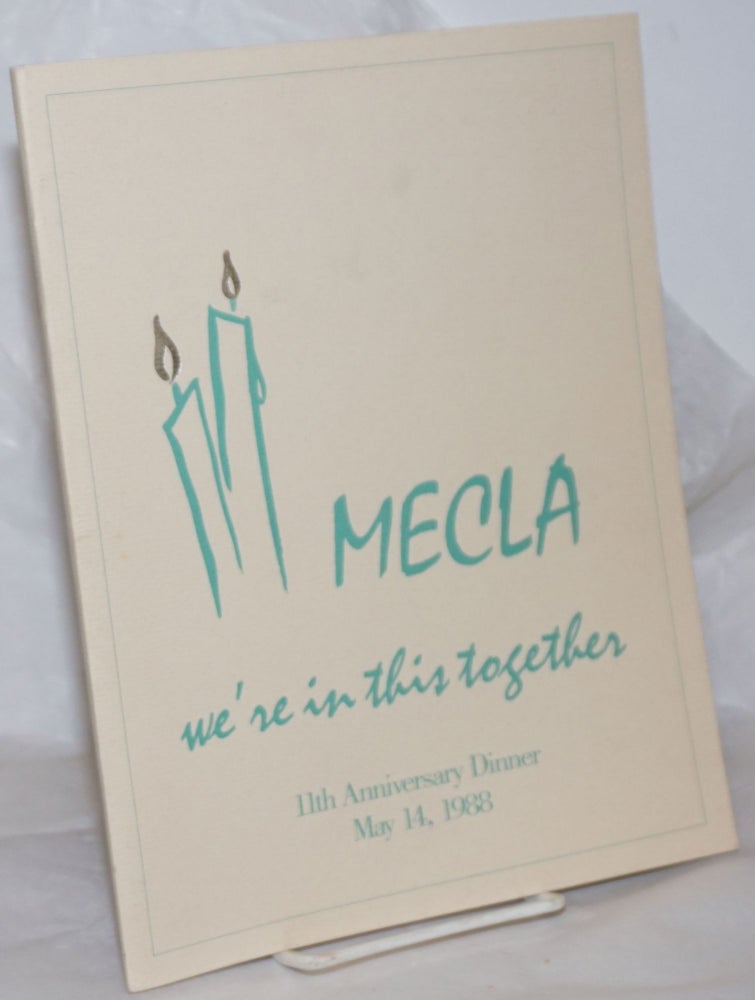 Cat.No: 258220 MECLA: We're in this together; 11th anniversary dinner, May 14