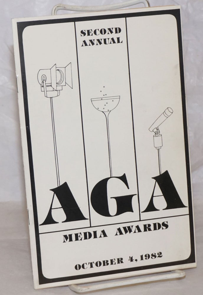 Cat.No: 258225 Second Annual AGA Media Awards [program] October 4, 1982