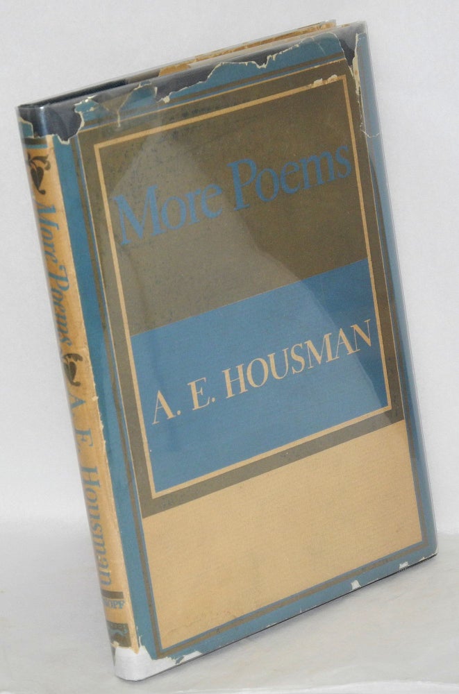 Cat.No: 25824 More Poems. A. E. Housman.