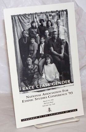 Cat.No: 258290 Race, Class and Gender: National Association for Ethnic Studies Conference...