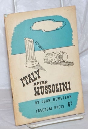 Cat.No: 258355 Italy after Mussolini. John Hewetson