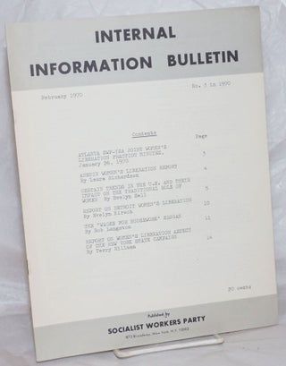 Cat.No: 258505 Internal Information Bulletin, Feb 1970, No. 3