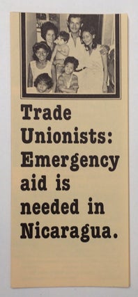 Cat.No: 258541 Trade unionists: emergency aid is needed in Nicaragua