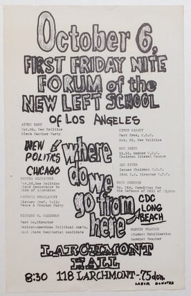 Cat.No: 258724 October 6, first Friday Nite Forum of the New Left School of Los...