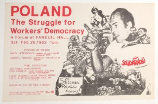 Cat.No: 258985 Poland: The struggle for workers' democracy. A forum at Faneuil Hall [poster