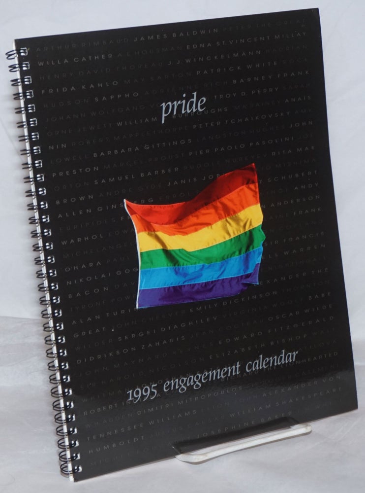 Cat.No: 259254 Pride 1995 Engagement Calendar. Wyatt Mitchell, designer.