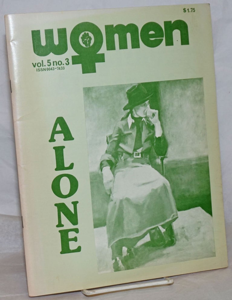 Cat.No: 259304 Women: a journal of liberation; vol. 5, #3: Alone. Donna Keck, Sarah Begus, Judith Treewoman.