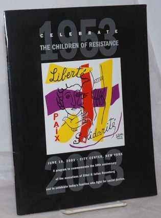 Cat.No: 259620 Celebrate the Children of Resistance, June 19, 2003, City Center, New YOrk