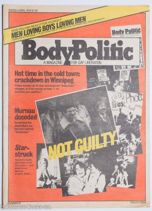 Cat.No: 259831 The Body Politic: a magazine for gay liberation; #51, March 1979: Not...