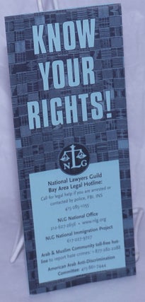 Cat.No: 259846 Know Your Rights! Bay Area National Lawyers Guild