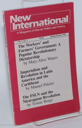 Cat.No: 260012 New international: a magazine of marxist politics and theory. Vol. 1, No.3...