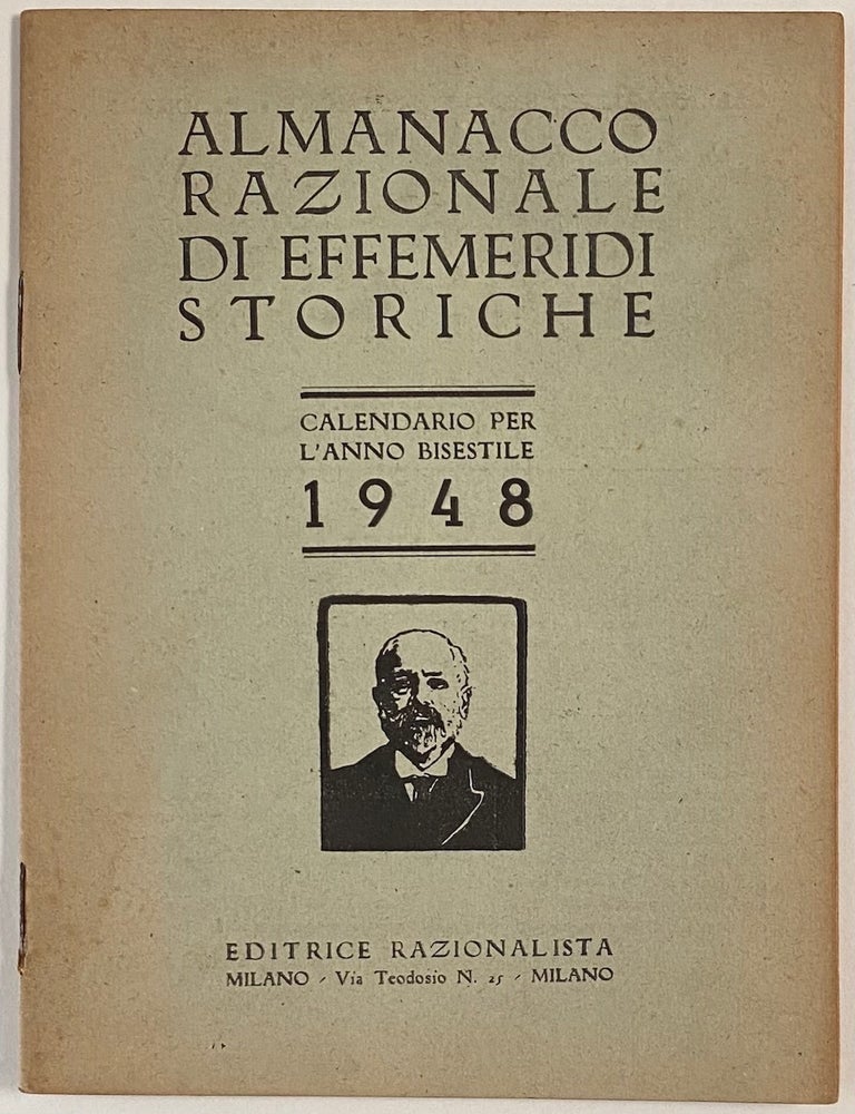 Cat.No: 260020 Almanacco razionale di effemeridi storiche. Calendrio per l'anno bisestile 1948