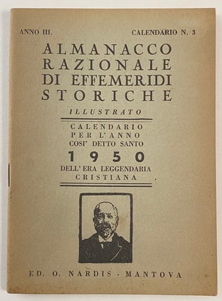 Cat.No: 260021 Almanacco razionale di effemeridi storiche. Illustrato. Calendario per...