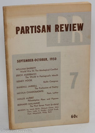 Cat.No: 260091 Partisan review, Vol. 17, no. 7, Sep-Oct, 1950 a literary monthly. Vol....