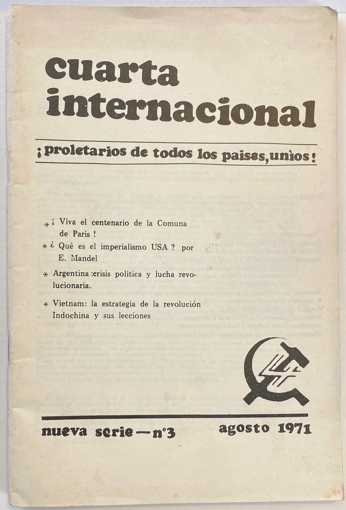 Cat.No: 260104 Cuarta Internacional. Nueva Serie- No. 3 (Aug. 1971)