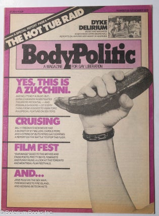 Cat.No: 260237 The Body Politic: a magazine for gay liberation; #58, November 1979: Yes,...