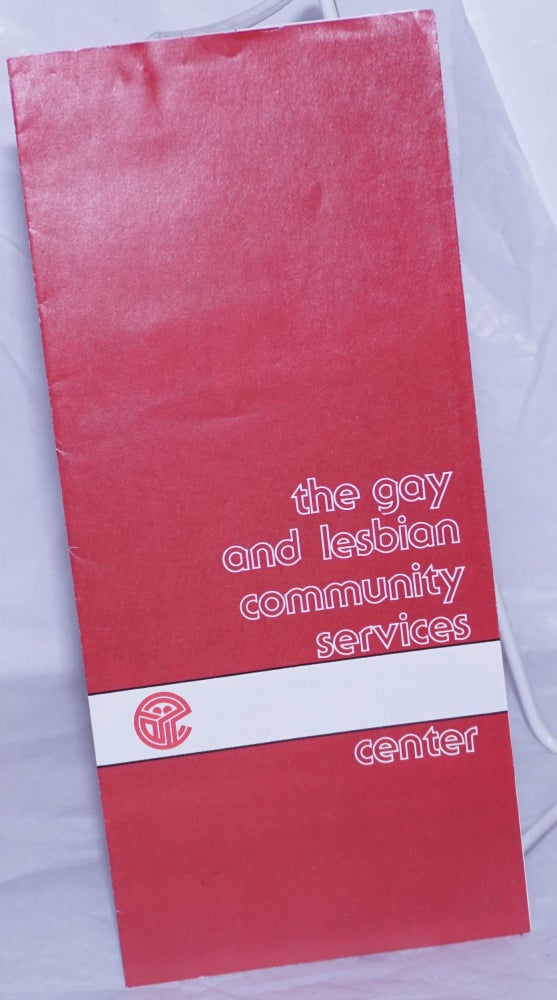 Cat.No: 260259 The Gay & Lesbian Community Services Center [brochure