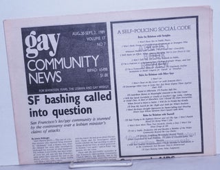 Cat.No: 260273 GCN: Gay Community News; the weekly for lesbians and gay males; vol. 17,...