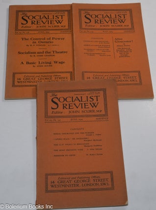 Cat.No: 260359 The Socialist Review [Three Issues: April, May, and June, 1925] Issued by...