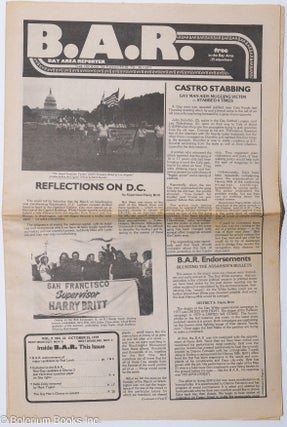 Cat.No: 260387 B.A.R. Bay Area Reporter; vol. 9, #22, October 25, 1979; Reflections on...