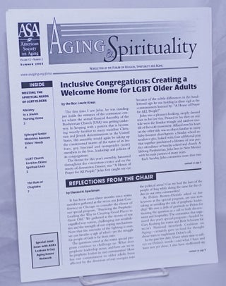 Cat.No: 260454 Aging Spirituality: newsletter of the forum on religion, spirituality &...