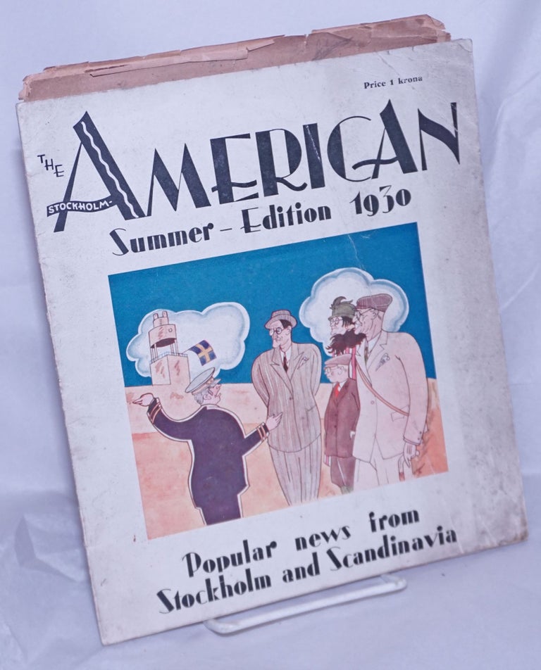 Cat.No: 260591 The Stockholm-American. Summer - Edition 1930. Popular news from Stockholm and Scandinavia. Sten Borgstedt.