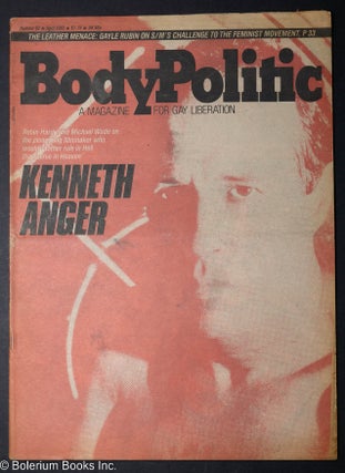 Cat.No: 260611 The Body Politic: a magazine for gay liberation; #82, April, 1982; Kenneth...