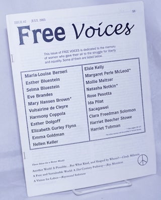 Cat.No: 260808 Free Voices: Issue #2, July 2003