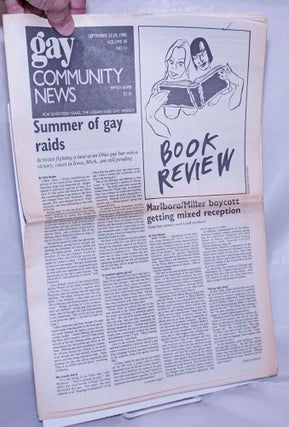 Cat.No: 261018 GCN: Gay Community News; the weekly for lesbians and gay males; vol. 18,...