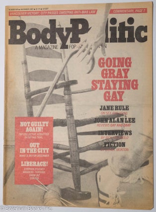 Cat.No: 261041 The Body Politic: a magazine for gay liberation; #89, December, 1982:...
