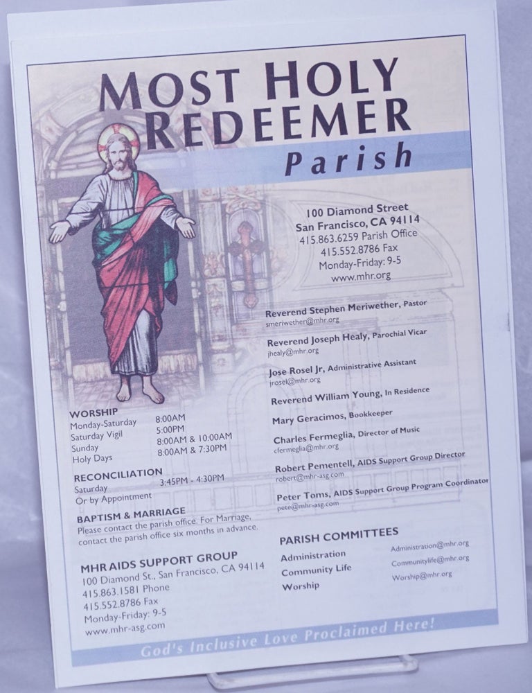 Cat.No: 261131 Most Holy Redeemer Parish [brochure