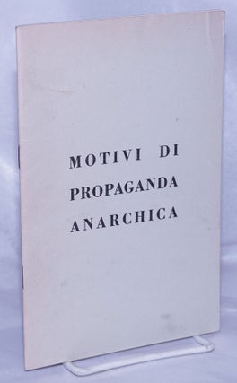 Cat.No: 261248 Motivi di Propaganda Anarchica. Ivan Guerrini