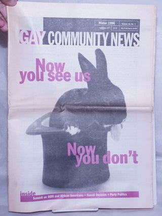 Cat.No: 261397 Gay Community News; the national queer quarterly; vol. 22, #3, Winter,...