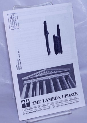 Cat.No: 261513 Lambda Update: newsletter of the Lambda Legal Defense and Education Fund...