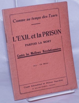 Cat.No: 261561 Comme au temps des Tzars, L'Exil et la Prison, Parfois La Mort Contre...