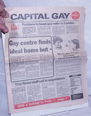 Cat.No: 261660 Capital gay: a weekly newspaper published by Gay Men #77, Friday January...