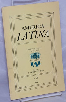 Cat.No: 261823 America Latina No. 3 (39), 1981
