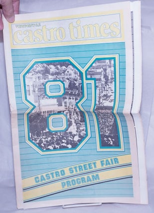 Cat.No: 261854 Castro Times: Viewpoint: S.F. 81: Castro Street Fair Program. Ed West,...