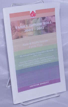 Cat.No: 261855 Family Honor Roll 2004-2012: Asian & Pacific Islander Family Pride; 8th...