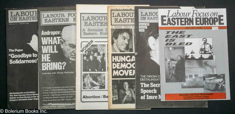 Cat.No: 261911 Labour Focus on Eastern Europe; A Socialist Defence Bulletin on Eastern Europe and the USSR. Vladimir Derer, ed.
