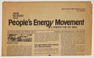 Cat.No: 262009 From "No Nukes" to a People's Energy Movement: a strategy for the 1980s....