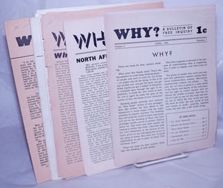 Cat.No: 262062 Why? A bulletin of free inquiry [8 issues]. William Young, ed