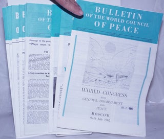 Cat.No: 262076 BULLETIN OF THE WORLD COUNCIL OF PEACE 1962-1963 [10 issues